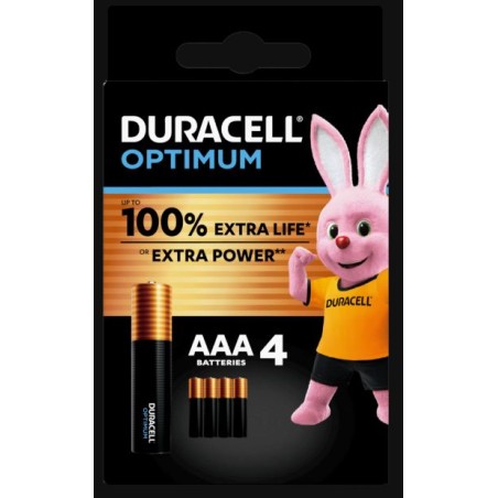 PIle AAA X4 LR03 DURACELL OPTIMUM