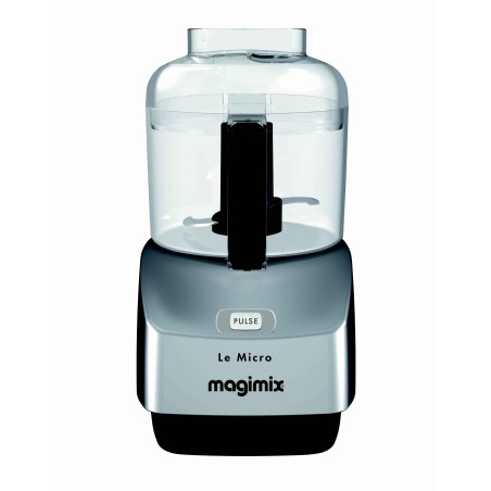 Robot Micro chromé-mat & Mini Hachoir 0.8L 290W MAGIMIX.