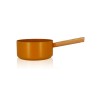Casserole Ector 20cm alu revetement ceramique jaune manche bois OGO