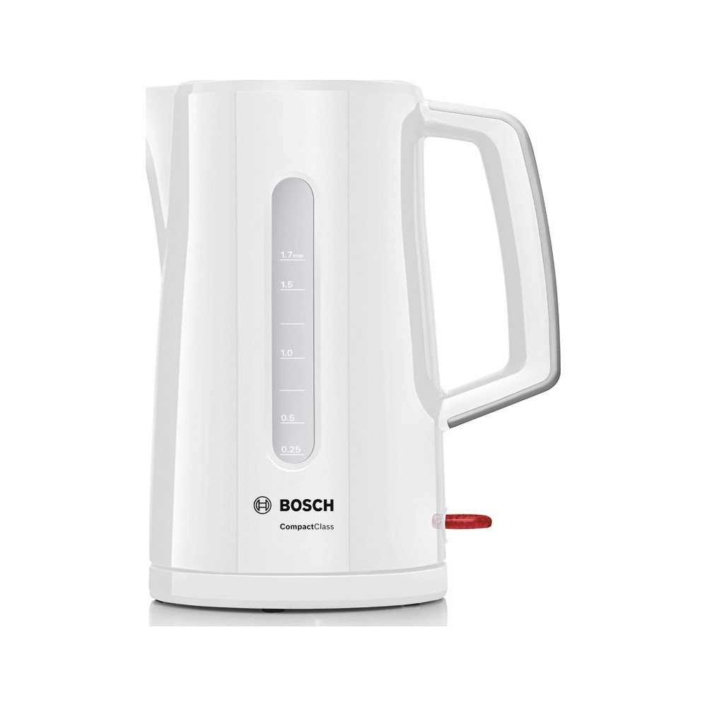 Bouilloire blanche Compact Class 1.7L 2400W BOSCH petit-dejeuner