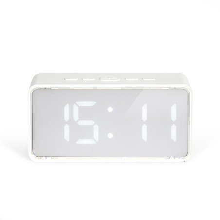 reveil-led-blanc-livoo reveil-led-blanc-livoo