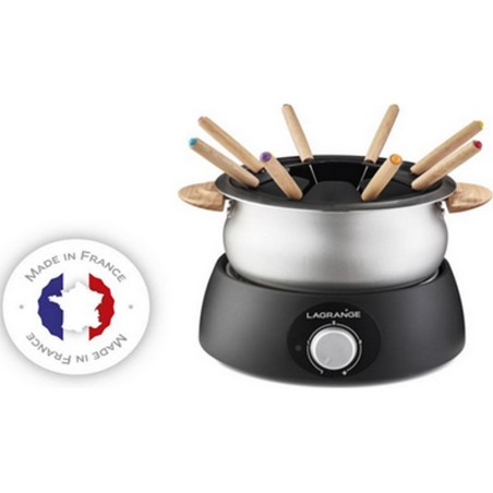 fondue-classic-bois-clair-8-fourchettes-caquelon-alu-anti-adhesif-900w-lagrange fondue-classic-bois-clair-8-fourchettes-caquelon-alu-anti-adhesif-900w-lagrange