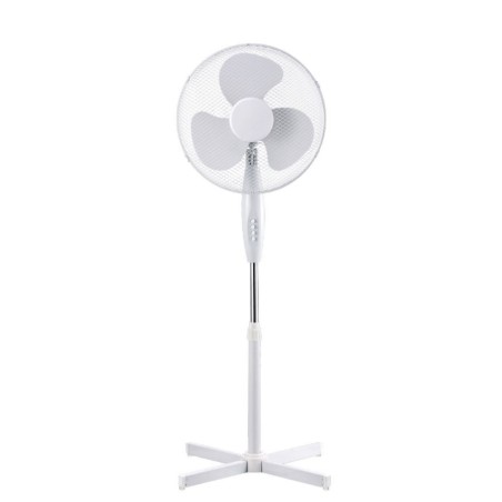 Ventilateur blanc sur pied 40cm 45w 3 vitesses DOMAIR