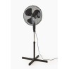 Ventilateur noir sur pied 40cm 45w 3 vitesses DOMAIR