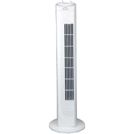 Ventilateur colonne blanc 82cm 50w 3 vitesses minuterie 2h DOMAIR