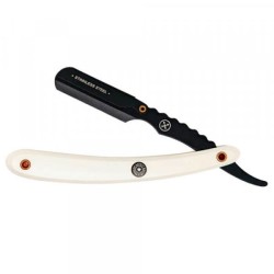 shavette-manche-en-resine-blanche-lame-noire-parker