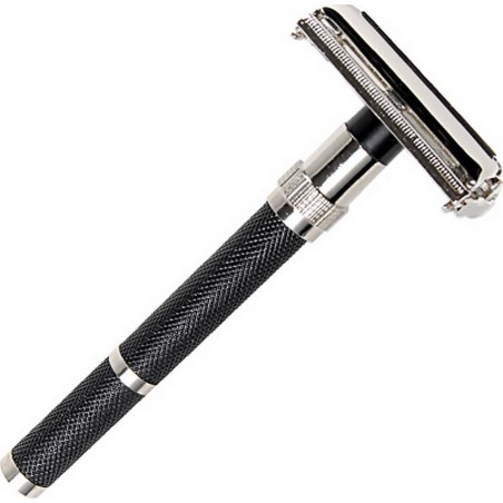 rasoir-de-surete-ouverture-papillon-manche-noir-extra-long-10cm-65gr