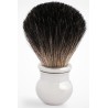 Blaireau Pur Poil Noir T12 - Laiton Massif & Palladium JORIS.