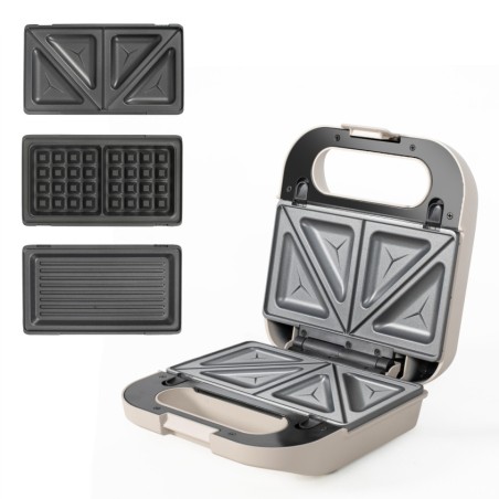 Appareil 3 en 1 gaufres, croques et grill LIVOO
