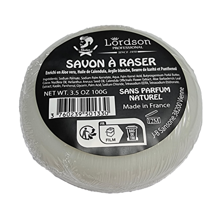 Savon à raser Aloe Vera Naturel 100g LORDSON