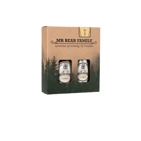 Coffret baume et huile à barbe citrus 50ml MR BEAR FAMILY