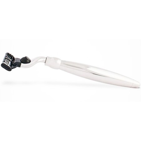 Rasoir Mach3 fût rétro noir et blanc Palladium PLISSON JORIS