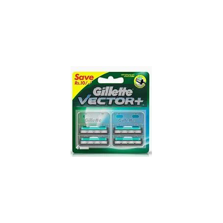 Lames Gillette Vector Plus, boite de 4.