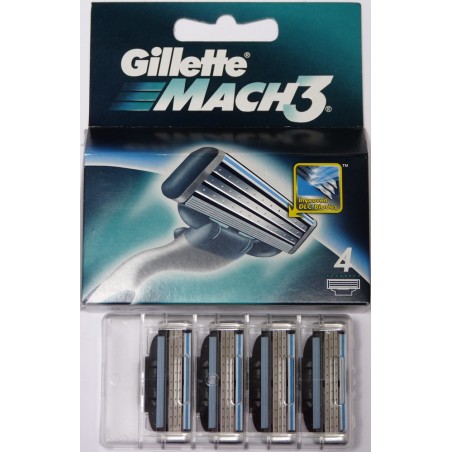 Lames Mach3 Gillette boîte de 4