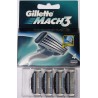 Lames Mach3 Gillette boîte de 4