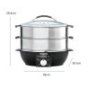 Cuiseur vapeur multifonction 4 programmes, 2 paniers, 1900W MAGIMIX