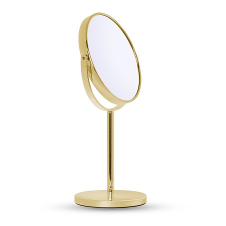 Miroir grossissant sur pied doré X10