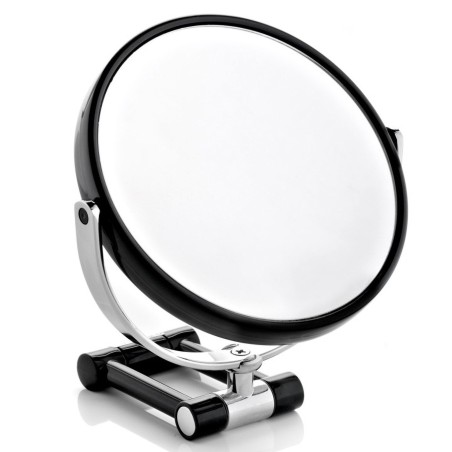 Miroir sur pied noir grossissant  X7