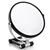 Miroir sur pied noir grossissant  X7