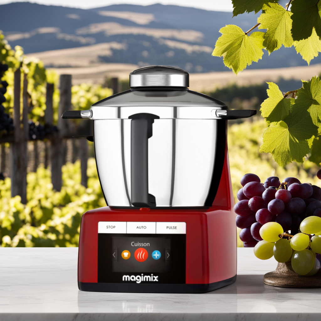 Robot Micro chromé-mat & Mini Hachoir 0.8L 290W MAGIMIX.  preparation-culinaire